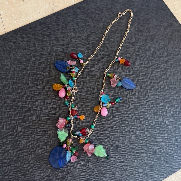 Colorful glass charm necklace - Picture 2 of 5